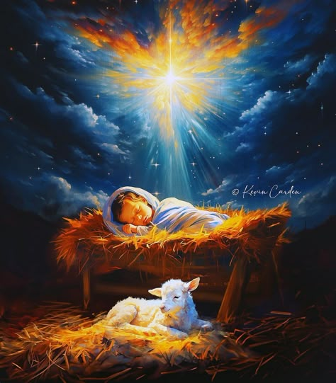 Blessed Christmas Images, Jesus Blessing Images, Blessed Scripture, Kevin Carden, Jesus Decor, Nativity Art, Nativity Of Jesus, The Peace Of God, Roi Mage