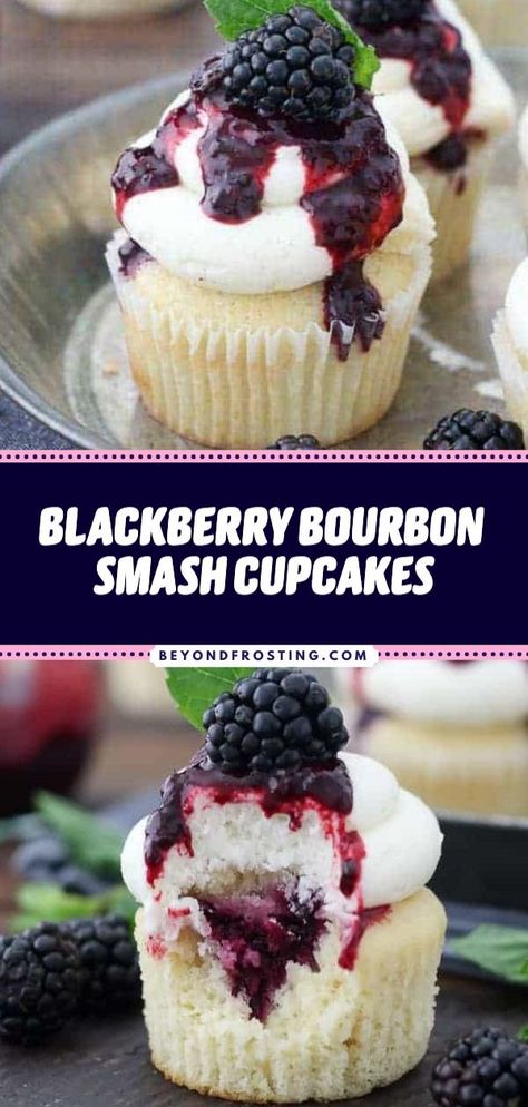 Desserts Made With Alcohol, Bourbon Baking Recipes, Manly Cupcakes Ideas For Men, Baking With Alcohol, Boozy Recipes, Brownie Recipes With Alcohol, Bourbon Buttercream, Booze Desserts, Boozie Cupcakes