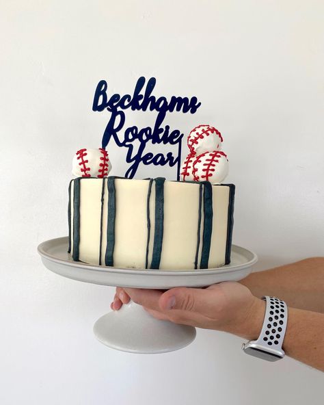 Rookie Year Birthday Cake, Rookie Year Cake, Rookie Of The Year Cake, Boys 1st Birthday Party Ideas, Baseball Birthday Party, Birthday Inspo, Baseball Birthday, Boys Birthday, Baby First Birthday