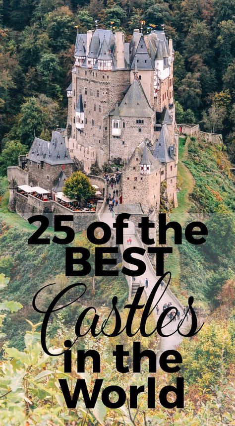 25 of The Best Castles in the World - just some housing options. Places Video, Castles Of The World, Historical Travel, House Minimalist, Real Castles, Big Mansions, Beast's Castle, Castles To Visit, Houses Interior