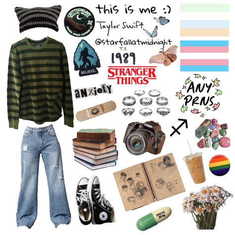 Cryptid Oc, Cryptidcore Fashion, Cryptidcore Outfit, Middle School Aesthetic, Cryptid Aesthetic, Cryptidcore Aesthetic, Grunge Teen, Teen Aesthetic, Weirdcore Aesthetic