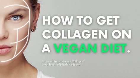 All your questions about collagen and how to get collagen on a vegan diet answered. Do read this before trying out a new collagen supplement. Vegan Collagen Sources, Collagen Rich Foods Vegan, Collagen Foods, Collagen Sources, Collagen Rich Foods, Glowing Hair, High Carb Diet, Vegan Collagen, Healthy Facts