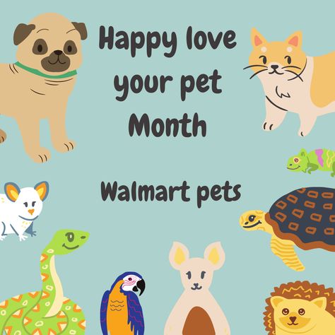 Love your pet Month at Walmart Pet Psychic, National Pet Day, Pet Day, Lucky To Have You, Animal Hospital, Psychic Reading, Funny Cat Videos, Instagram Post Template, Your Pet