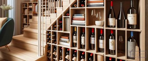 Discover 12 creative under stairs wine storage solutions. Maximize your home's potential with these unique wine storage ideas. Under Stairs Wine Storage, Stairs Wine Storage, Small Corner Pantry, Corner Pantry Ideas, Under Stairs Wine, Wine Storage Ideas, Wine Cubbies, Ideas For Small Kitchens, Wine Storage Cabinets