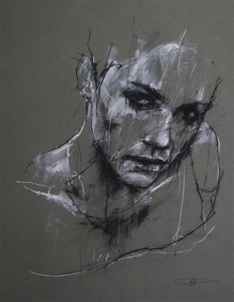 Guy Denning, Charcoal Art, White Drawing, Drawing Faces, A Level Art, Black And White Drawing, Pencil Portrait, Charcoal Drawing, Life Drawing