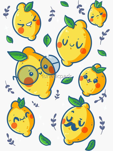 Lemon Cartoon Drawing, Lemon Cute Drawing, Lemon Illustration Design, Cute Lemon Drawing, Lemon Art Illustration, Retro Presentation, Lemon Doodle, Lemon Character, Vegetable Character