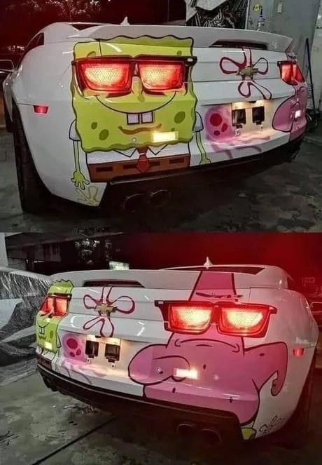 Patrick Spongebob, Car Memes, Sponge Bob, Street Racing Cars, Street Racing, Pretty Cars, Very Funny Pictures, Cute Cars