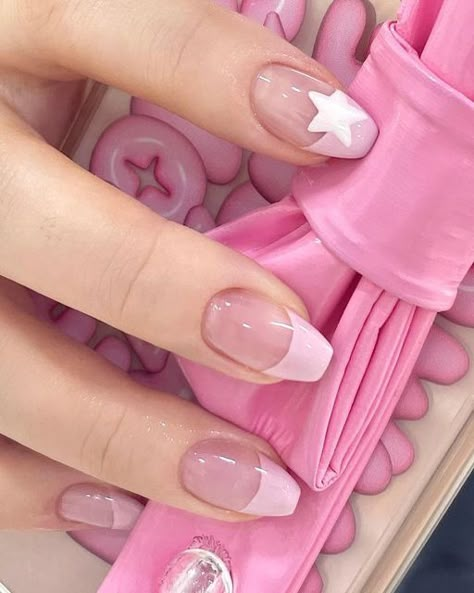 Korean Nail Art, Korean Nails, Her Nails, Pretty Gel Nails, Really Cute Nails, Cute Gel Nails, Soft Nails, Kawaii Nails, Funky Nails