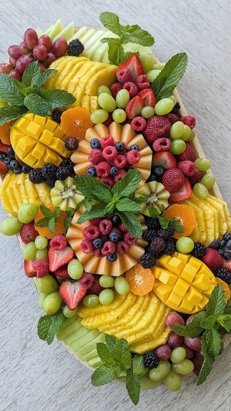 Ray Bray | Raynbow Eats llc | جمعة مباركة Jumma Mubarak ❤️🍉 While we all enjoy our weekend, ShitRael will continue to annihilate the watermelons. Thank you 'Merica… | Instagram Fruit Charcuterie Board, Fruit Platter Ideas, Fruit Board, Vegetarian Recipes Dessert, Fruit Platter Designs, Decorações Com Comidas, Watermelon Cake, Fruit Displays, Party Food Buffet