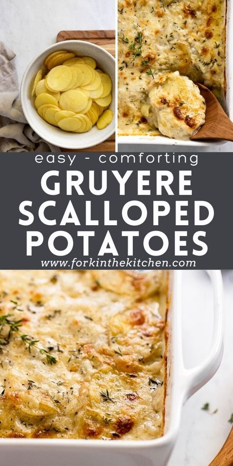 Scalloped Potatoes With Gruyere, Gruyere Scalloped Potatoes, Gold Potato Recipes, Scalloped Potatoes Crockpot, Best Scalloped Potatoes, Misfits Market, Cheesy Scalloped Potatoes, Scalloped Potatoes Easy, Potatoes Easy