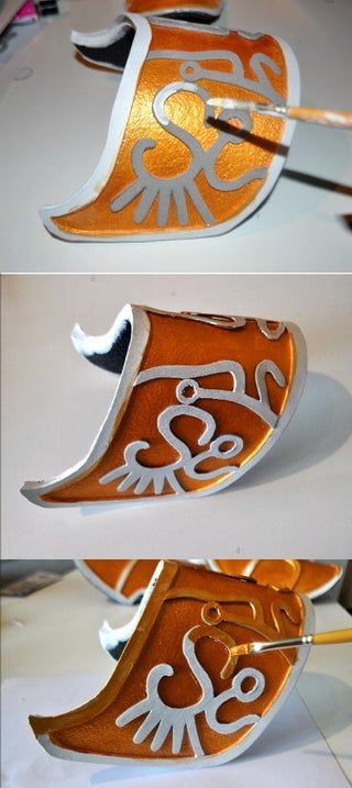 How to Make Princess Zelda Jewels and Armor (Twilight Princess): 12 Steps (with Pictures) Princess Zelda Diy Costume, Princess Zelda Costume Diy, Diy Zelda Costume, Zelda Costume Diy, Zelda Cosplay Diy, Cosplay Armor Tutorial, Zelda Costumes, Princess Zelda Costume, Twilight Princess Zelda