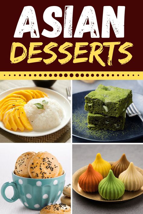 Asian Inspired Desserts, Asian Dessert Recipes, Kulfi Recipe, Rice Desserts, Easy Asian, Vegan Asian, Thai Dessert, Chinese Dessert, Desserts For A Crowd