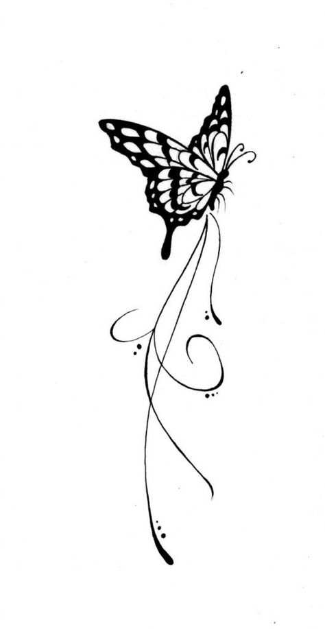 tatouage-papillon-contour-noir-fond-blanc Tattoo Papillon, Butterfly Back Tattoo, Kunst Tattoos, Small Tattoos With Meaning, Small Tattoos Simple, Cute Small Tattoos, Tattoo Desings, Butterfly Tattoo Designs, Wolf Tattoos