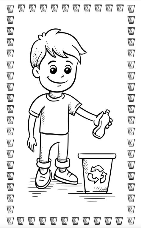 Reduce Reuse Recycle Poster, Funny Coloring Pages, Earth Day Coloring Pages, Whale Coloring Pages, Science Doodles, Classroom Rules Poster, Earth Day Crafts, Coloring Art, Screen Free Activities