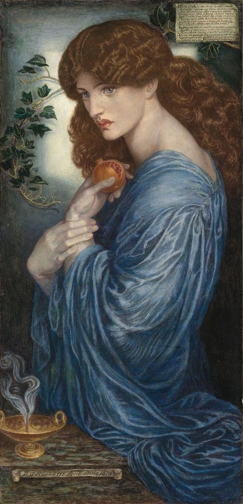 A version of Dante Gabriel Rossetti’s Proserpine to be offered at Christie’s | Christie's Aberdeen Art Gallery, Gabriel Rossetti, Rhett Butler, Pre Raphaelite Brotherhood, Pre Raphaelite Art, Edward Burne Jones, Dante Gabriel Rossetti, Margaret Mitchell, John Everett Millais