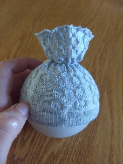 Mini Winter Hat Tree Ornament, Snowman Hats Diy How To Make, Snowman Hat Diy, Styrofoam Ball Crafts, Snowman Gourds, How To Make Socks, Sock Hat, Diy Snowman Ornaments, Hazel Village