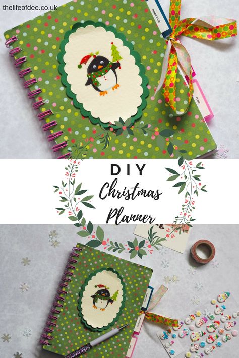 DIY Christmas Planner | Looking to be  more organised for Christmas? Then why not make a DIY Christmas Planner? Christmas Planner Ideas Diy, Christmas Planner Diy, Happy Planner Christmas Free Printables, Diy Christmas Planner, Christmas Organizer, Christmas Weekly Planner, Holiday Planner Printables, Printable Christmas Planner, Planner Diy