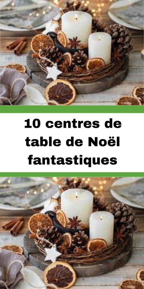 Table Nouvel An Decoration, Deco Table Noel Diy, Centre Table Noel, Chrismast Decoration Ideas, Decoration Table Noel, Noel Diy, Decoration Table, Pillar Candles, Aura