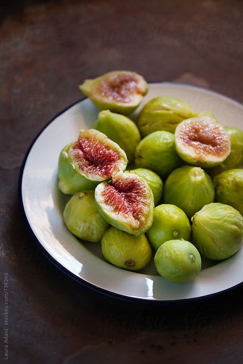 Green Figs by Laura Adani | Stocksy United Ricotta Mousse, Fruit Types, Vegetables Painting, Green Figs, Fig Tree Plant, Fruits And Vegetables Pictures, Ficus Carica, Vegetable Painting, Vegetable Pictures