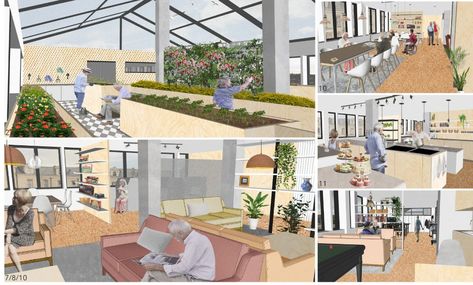 York St John interior design students reimagine spaces for the elderly Assisted Living Decor, Elderly Housing, York St John University, Senior Living Facilities, Active Design, Interior Design Student, Public Space Design, Assisted Living Facility, Interior Design Courses