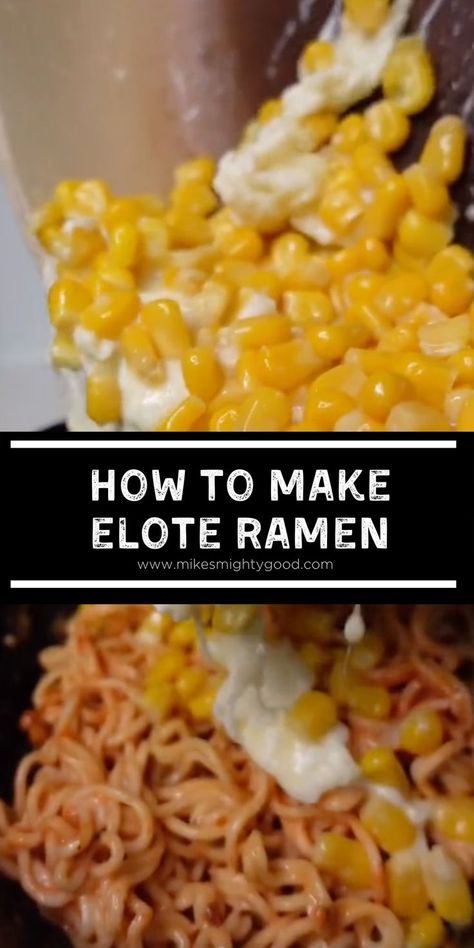 Elote Ramen?! Don't knock it til you try it. Mix any of our organic ramen noodles with corn, cheesy goodness, elote seasoning, sriracha, and more for the perfect Mexican - inspired ramen. Mexican Street Corn Ramen Noodles, Street Corn Ramen, Ramen With Corn, Ramen Noodle Burrito, Noodles With Beef Recipes, Mexican Noodle Recipes, Elote Ramen Recipe, Mexican Ramen Noodle Recipes, Elote Ramen