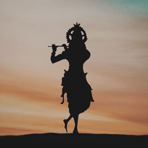 Krishna Shadow Images, Krishna Shadow, Krishna Silhouette, Krishna Birth, Jay Dwarkadhish, Art Krishna, Be A Warrior, Peacock Images, Shadow Images