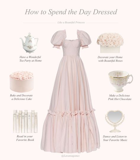 Princess Morning Routine, Vintage Princess Aesthetic, Princess Core Aesthetic, Princess Aesthetic Outfits, Pink Princess Aesthetic, Romanticized Life, Royal Core, Sweet Ideas, Pink Pilates