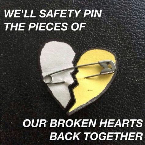 Safety Pin 5SOS 5sos Safety Pin, Pin Heart Tattoo, Safety Pin Heart Tattoo, Safety Pin Heart, 5 Seconds Of Summer Lyrics, 5sos Songs, 5sos Lyrics, Summer Safety, Fav Song