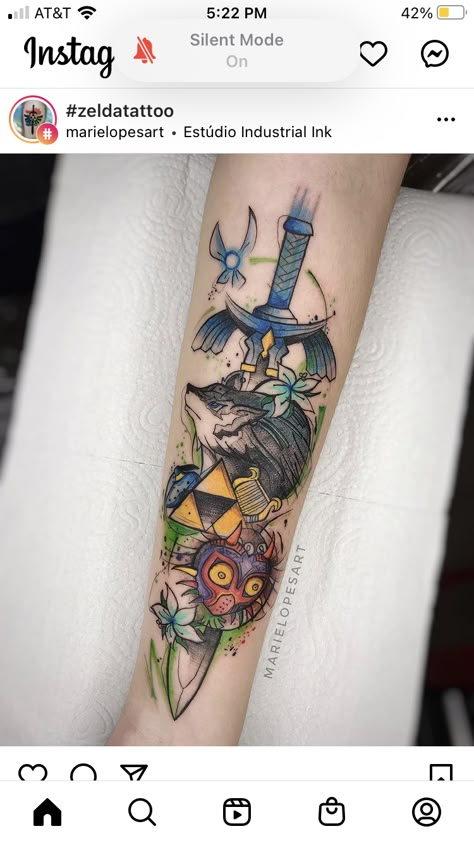 Sp Tattoo, Final Fantasy Tattoo, Nintendo Tattoo, Drum Tattoo, Arm Tattoos For Guys Forearm, Zelda Tattoo, Gamer Tattoos, Nerd Tattoo, Bouquet Tattoo