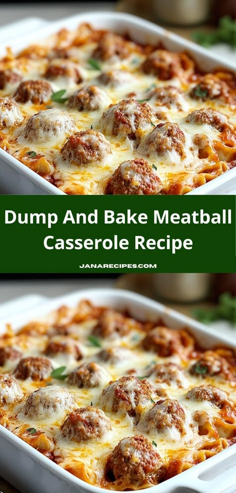 Need a family-friendly dish that pleases everyone? Discover the Dump And Bake Meatball Casserole Recipe, a simple yet satisfying option that combines wholesome ingredients for a delightful dinner experience. Meatball And Pasta Casserole, Casseroles With Ground Beef, Dump And Bake Meatball Casserole, Casserole Recipes With Ground Beef, Easy Casserole Recipes For Dinner, Meatball Dinner Recipes, Meatball Casserole Recipe, Delicious Casserole Recipes, Meatballs Pasta