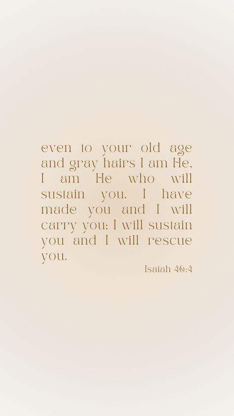 He has made you, will carry you, sustain you and rescue you Isaiah 46:4, Isaiah 46 4, Your Word, You And I, Carry On, Make It Yourself, Instagram Photos, Photo And Video, Instagram Photo