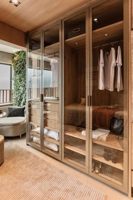 Glass Door Wardrobe, Wardrobe Design Bedroom Modern, Almirah Designs, Bedroom Wardrobe Design, Armoire Dressing, Dream Closet Design, Closet Design Layout, Luxury Closets Design, Wardrobe Interior Design