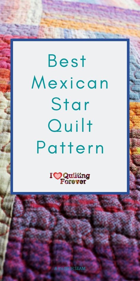 Star Patterns For Quilts, Mexican Quilt Ideas, Mexican Quilt Pattern, Star Quilts Patterns Free, Woven Star Quilt Pattern Free, Star Quilt Blocks Pattern Free, Quilted Wall Hangings Patterns Free, Oh My Stars Quilt Pattern, Star Quilt Patterns Free