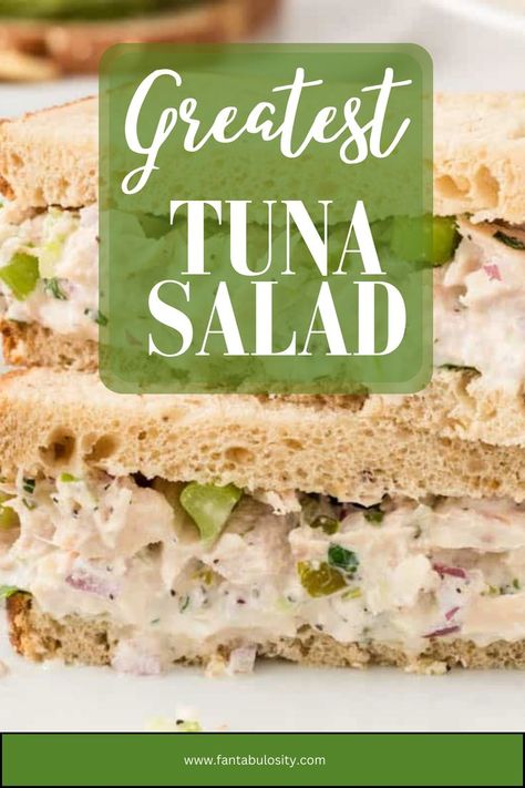 Tuna Fish Sandwich Recipe, The Best Tuna Salad, Tuna Salad Recipe Easy, Tuna Salad Sandwich Recipe, Tuna Fish Sandwich, Best Tuna Salad Recipe, Tuna Dishes, Tuna Fish Recipes, Sweet Pickle Relish