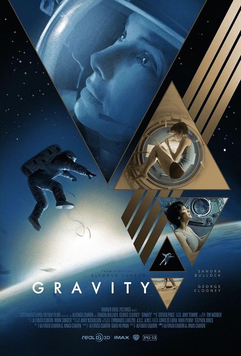 Gravity Film, Gravity Movie, Gravity 2013, Space Movie Posters, Space Movies, Cinema Art, Thriller Film, Rocket Science, Movie Posters Design