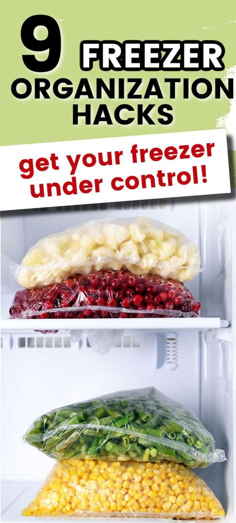 If you are having trouble keeping your freezer stockpile organized, check out these 9 Freezer Organization Hacks for some tricks to keep on top of what groceries you have stored in your freezer so they don't go to waste. Freezer Hacks, Peanut Butter Balls Recipe, Freezer Food, Chicken Leg Recipes, Whole Chicken Recipes, Style Apartment, Freezer Organization, Fall Snacks, Organizing Hacks