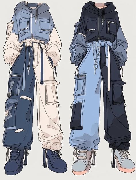 Art Clothing Ideas, Outfit Ideas Drawing Male, Outfit Ideas Art Reference, Character Outfit Ideas, Outfit Ideas Art, Outfit Ideas Comfy, Pencil Art Love, Cyberpunk Outfit, Clothing Design Sketches