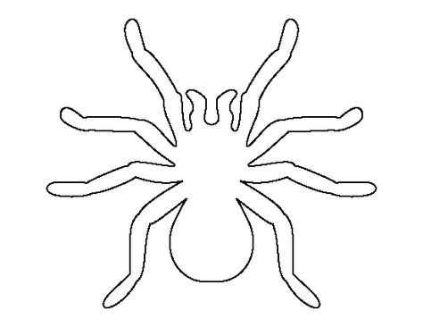 Tarantula pattern. Use the printable outline for crafts, creating stencils, scrapbooking, and more. Free PDF template to download and print at http://patternuniverse.com/download/tarantula-pattern/ Doodle Template, Printable Outline, Moldes Halloween, Draw Zentangle, Halloween Sewing, Halloween Templates, Tangle Doodle, Halloween Silhouettes, Halloween Crafts For Kids