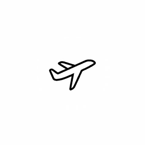 Cute Airplane Drawing, Plane Doodle, Airplane Doodle, Paper Plane Tattoo, Plane Drawing, Plane Icon, Plane Tattoo, Airplane Icon, Tiny Heart Tattoos