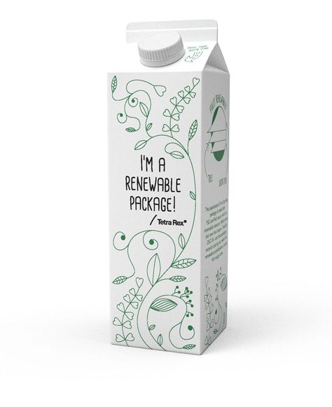 Meet Tetra Rex, the world's first plant-based, biodegradable carton. Typo Packaging, Coconut Flower, Smart Packaging, Water Packaging, Tetra Pak, Drinks Packaging Design, Modern Packaging, Innovative Packaging, Milk Box