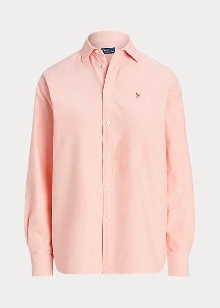 Relaxed Fit Cotton Oxford Shirt Ralph Lauren Shirt Women, Peach Tree, Oxford Shirts, Spring Capsule Wardrobe, Ralph Lauren Long Sleeve, Ralph Lauren Collection, Button Front Shirt, Oxford Shirt, Long Sleeve Polo