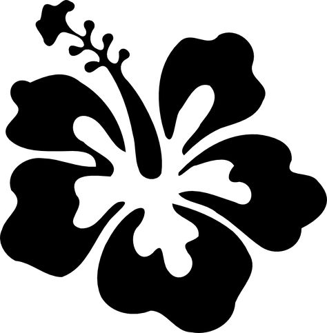 Hibiscus Simple Black Clip Art - Vector Clip Art Online, Royalty ... | Flower drawing design, Hawaiian flower drawing, Flower drawing Hawaiian Flower Drawing, Hibiscus Clip Art, Flower Drawing Tumblr, Resin Pictures, Flower Hibiscus, Flower Graphic Design, Flowers Drawing, Flower Silhouette, Hawaiian Art