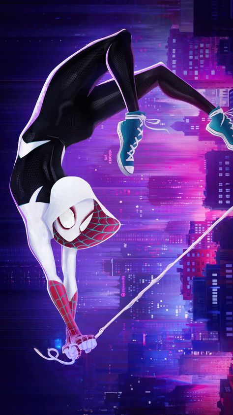 Gwen Spiderman, Spiderman And Spider Gwen, Marvel Spider Gwen, Image Spiderman, Marvel Animation, Spiderman Art Sketch, Across The Spider Verse, Spider Art, Spiderman Pictures