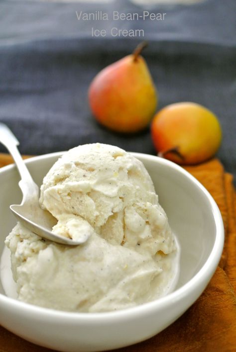 Egg Free Ice Cream Recipe, Pear Ice Cream, Peach Frozen Yogurt, Peach Ice Cream Recipe, Coconut Dessert, Peach Ice Cream, Perfect Peach, Brownie Desserts, Homemade Ice Cream Recipes