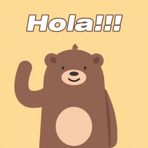 Hola GIF - Hola Saludo - Discover & Share GIFs Bye Gif, Hi Gif, Hello Gif, Hello Bear, Welcome Gif, Bear Gif, Animiertes Gif, Cute Bear Drawings, Animation Explainer Video