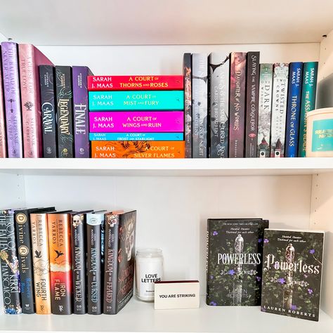 it’s sunday so obviously i had to show off my shelf! this shelf is dedicated towards all my fantasy reads! my fantasy book collection is always growing 🤭 i started reading fantasy books during the summer and i haven’t looked back since! i absolutely love the genre but i’ll always be a romance girly through and through 🥰 how do you organize your shelves? is it by genre, author, color?? let me know down below! 😌💞 ••••• 🏷: #bookstagram #books #reading #booktok #bookinstagram #booklover #boo... Fantasy Book Shelf Aesthetic, Book Goals, Fantasy Reads, Dark Windows, Adventure Time Marceline, Book Instagram, Book Aesthetics, A Court Of Mist And Fury, Fantasy Book