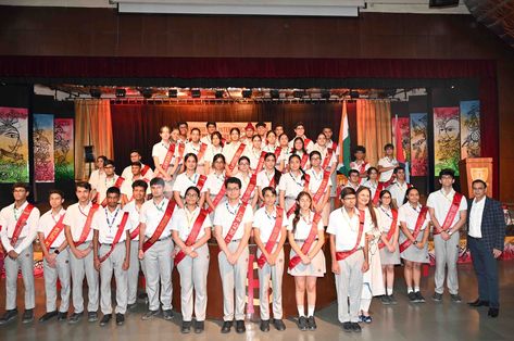 INVESTITURE CEREMONY (2024-25) Investiture Ceremony, Student Council, International School, Portal, Sense, Collage, Pins