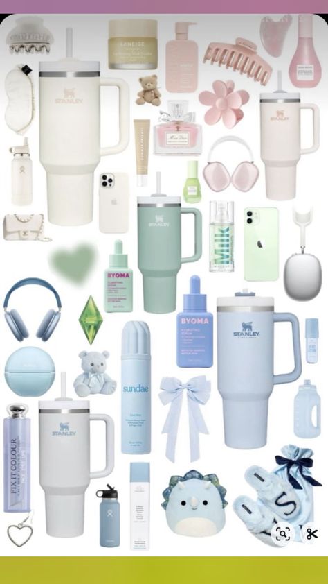 Stanley Products, Trendy Water Bottles, Preppy Gifts, School Bag Essentials, Cool Gifts For Teens, Sephora Skin Care, Coffee Smoothie, Stanley Quencher, Skin Care Items