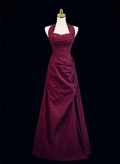 Vintage Style Prom Dresses, Wine Red Prom Dress, Prom Dress Burgundy, Long Party Dress, A Line Prom Dress, Long Evening Dress, Elegant Party Dresses, Looks Party, A Line Prom Dresses