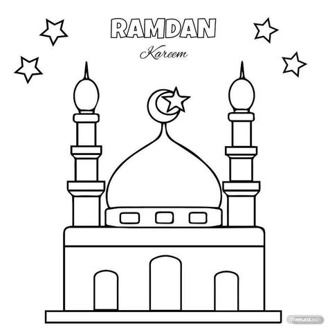 Photos On ثيمات C5E Mosque Drawing Easy, Ramadan Kareem Drawing, Ramadan Painting Ideas, Ramadan Drawing Ideas, Ramadan Painting, Drawing Ideas Easy For Kids, Ramadan Drawing, Ideas Easy Drawing, Mosque Drawing